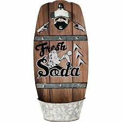 Nástenný otvárač na fľaše Fresh Soda, 15 x 32 x 6,7 cm