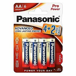 Panasonic LR6PPG/6BP 4+2F Pro Power Gold batéria