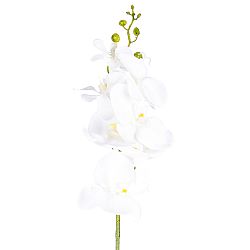 Umelá Orchidea čisto biela, 86 cm